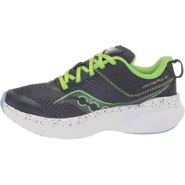 imageSaucony UnisexChild Kinvara 14 Lace to Toe SneakerNavyGreen