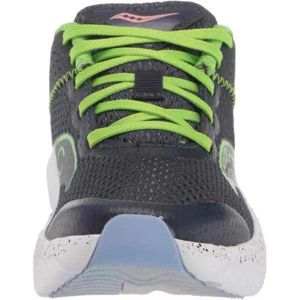 imageSaucony UnisexChild Kinvara 14 Lace to Toe SneakerNavyGreen