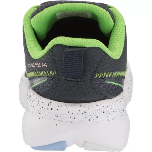 imageSaucony UnisexChild Kinvara 14 Lace to Toe SneakerNavyGreen
