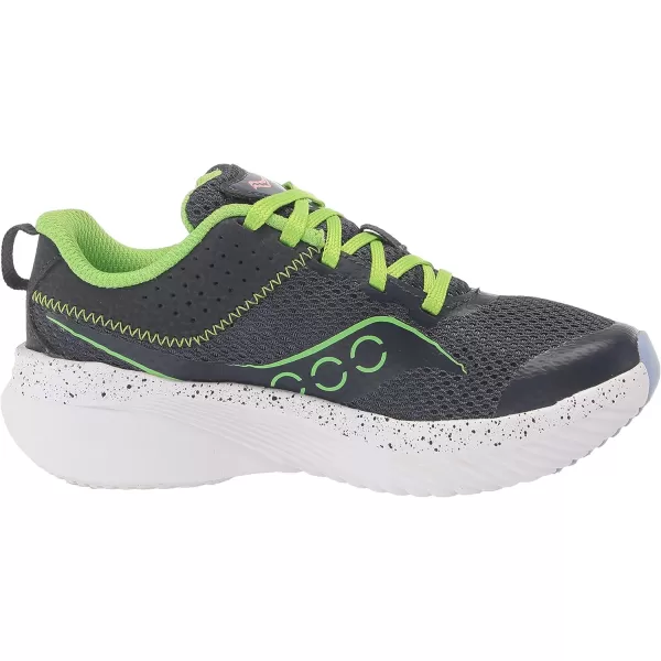 imageSaucony UnisexChild Kinvara 14 Lace to Toe SneakerNavyGreen