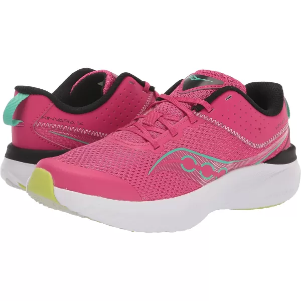imageSaucony UnisexChild Kinvara 14 Lace to Toe SneakerRose