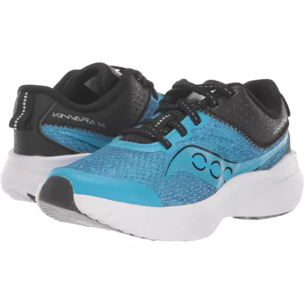 imageSaucony UnisexChild Kinvara 14 Lace to Toe SneakerViziBlueEcho