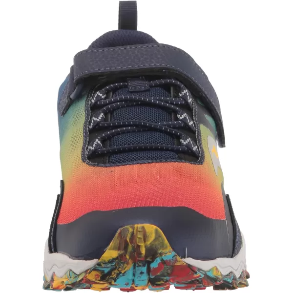 imageSaucony UnisexChild Peregrine 12 Shield Alternative Closure Hiking ShoeBlueRedYellow