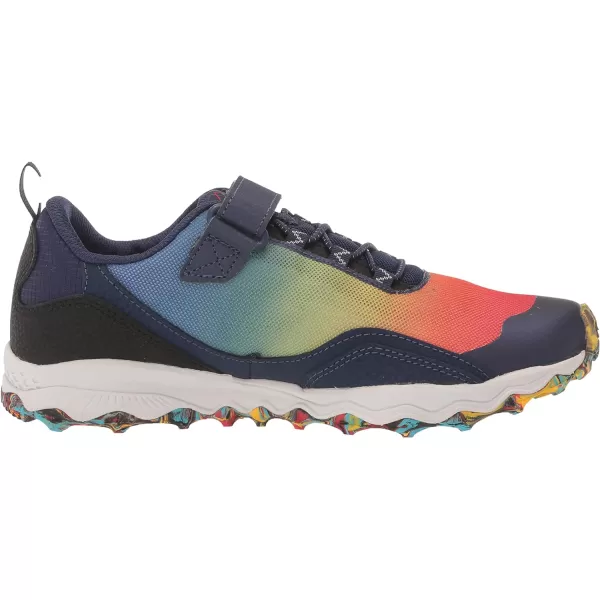 imageSaucony UnisexChild Peregrine 12 Shield Alternative Closure Hiking ShoeBlueRedYellow