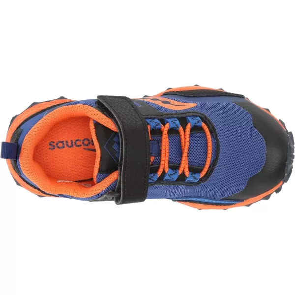 imageSaucony UnisexChild Peregrine 12 Shield Alternative Closure Hiking ShoeNavyOrange