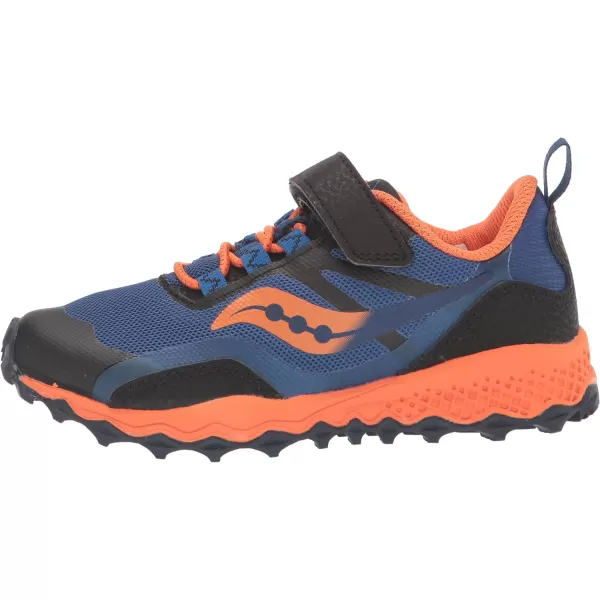 imageSaucony UnisexChild Peregrine 12 Shield Alternative Closure Hiking ShoeNavyOrange