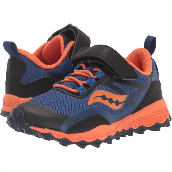 imageSaucony UnisexChild Peregrine 12 Shield Alternative Closure Hiking ShoeNavyOrange