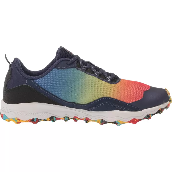imageSaucony UnisexChild Peregrine 12 Shield SneakerBlueRedYellow