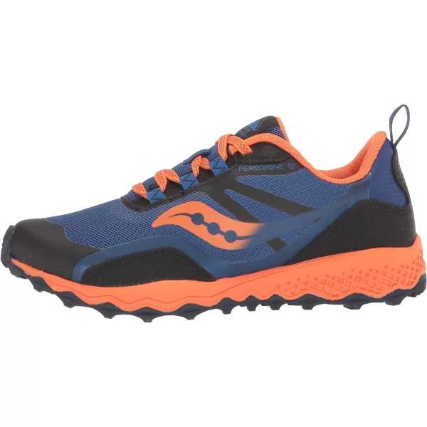 imageSaucony UnisexChild Peregrine 12 Shield SneakerNavyOrange