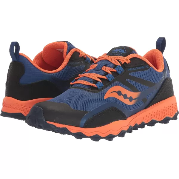 imageSaucony UnisexChild Peregrine 12 Shield SneakerNavyOrange