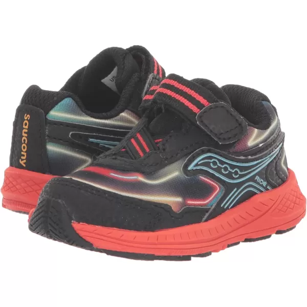 imageSaucony UnisexChild Ride 10 Jr Running ShoeBlack