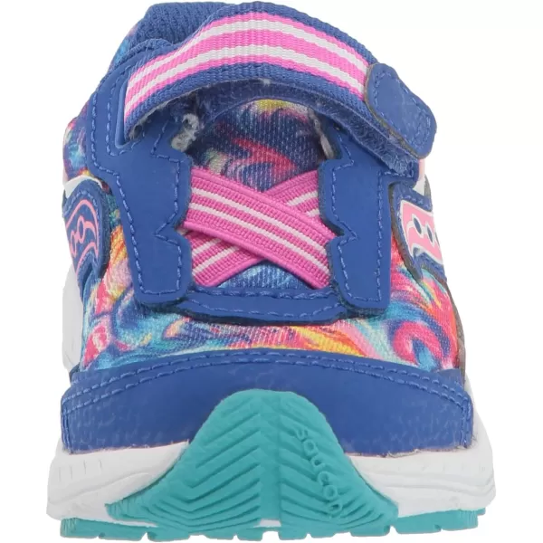 imageSaucony UnisexChild Ride 10 Jr Running ShoeBlue Swirl