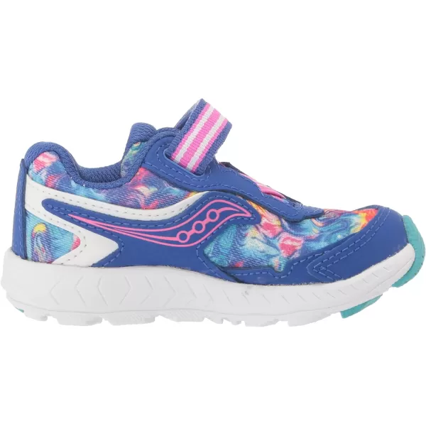 imageSaucony UnisexChild Ride 10 Jr Running ShoeBlue Swirl