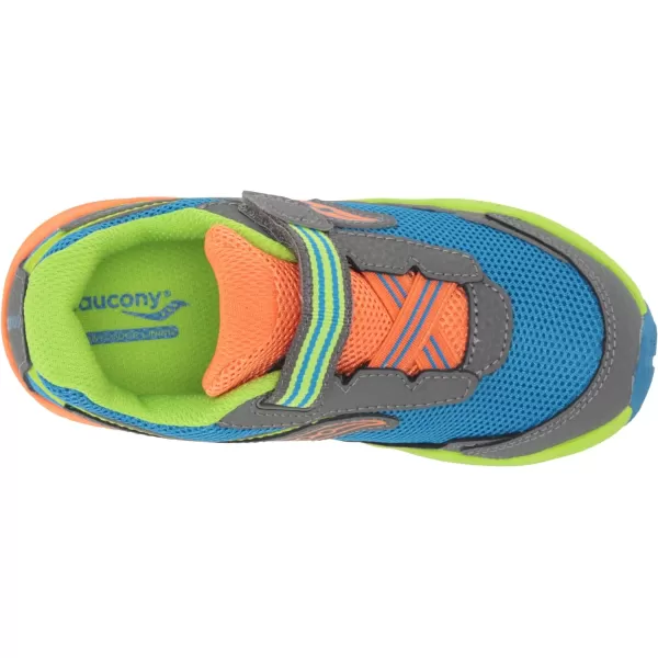 imageSaucony UnisexChild Ride 10 Jr Running ShoeBlueMulti