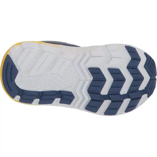 imageSaucony UnisexChild Ride 10 Jr Running ShoeBlueYellow