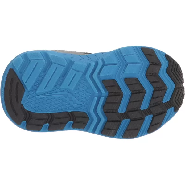 imageSaucony UnisexChild Ride 10 Jr Running ShoeGreyBlueSpace