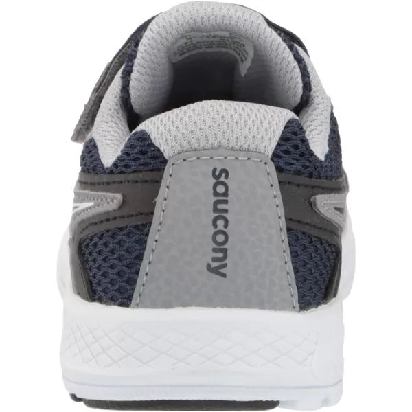 imageSaucony UnisexChild Ride 10 Jr Running ShoeNavyGrey