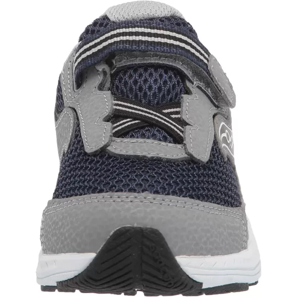 imageSaucony UnisexChild Ride 10 Jr Running ShoeNavyGrey