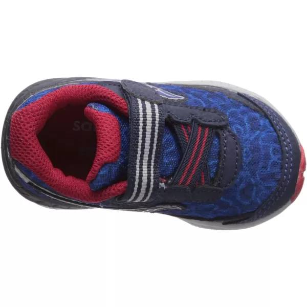 imageSaucony UnisexChild Ride 10 Jr Running ShoeNavyRed