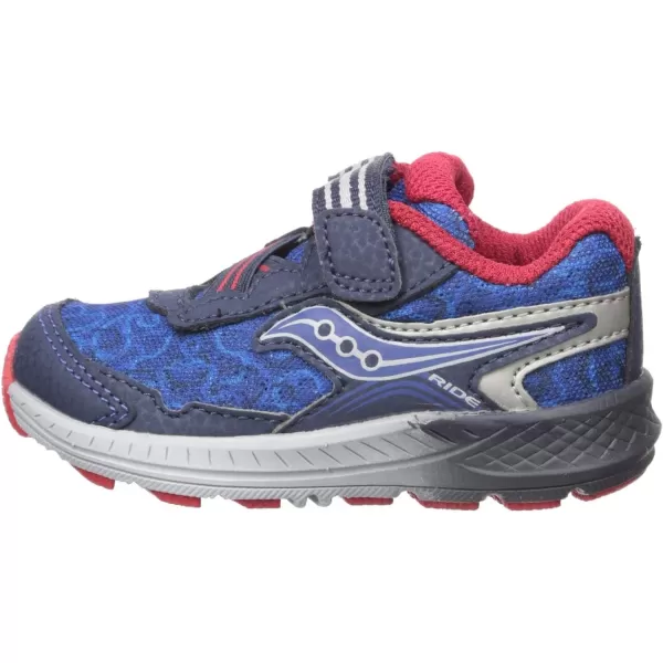 imageSaucony UnisexChild Ride 10 Jr Running ShoeNavyRed