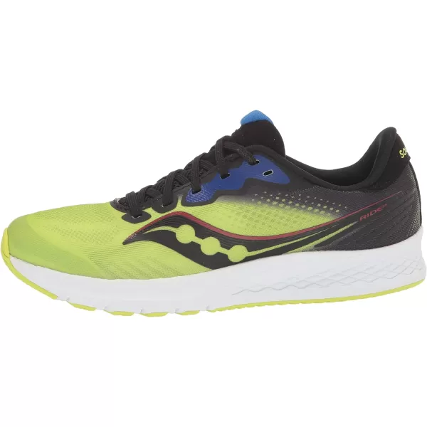 imageSaucony UnisexChild Ride 14 Running ShoeAcidLime