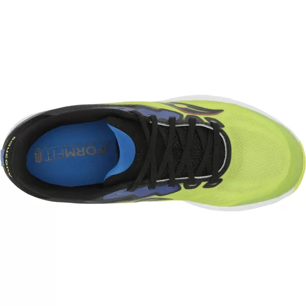imageSaucony UnisexChild Ride 14 Running ShoeAcidLime