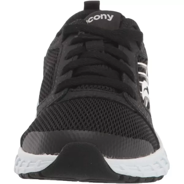 imageSaucony UnisexChild Wind 20 SneakerBlackWhite