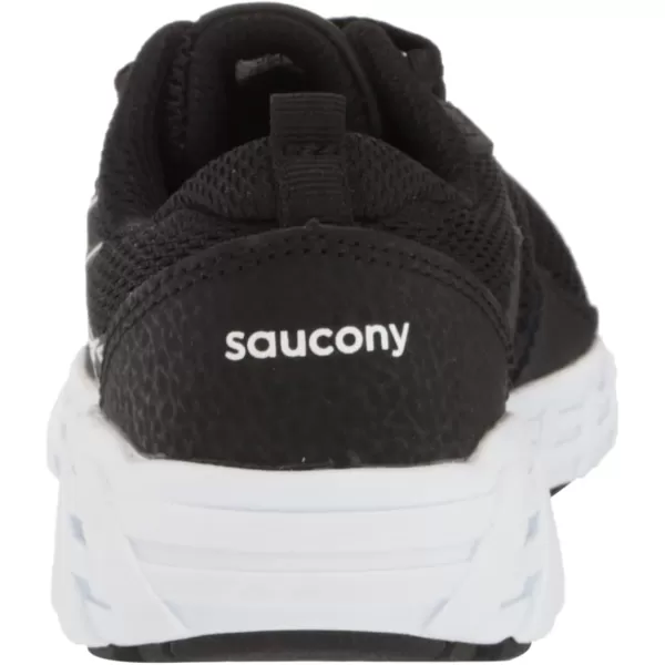 imageSaucony UnisexChild Wind 20 SneakerBlackWhite