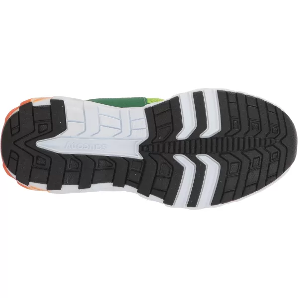 imageSaucony UnisexChild Wind 20 SneakerGreenOrange