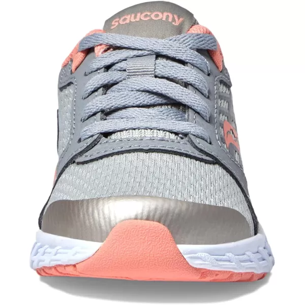 imageSaucony UnisexChild Wind 20 SneakerGreyCoral