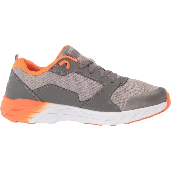 imageSaucony UnisexChild Wind 20 SneakerGreyOrange