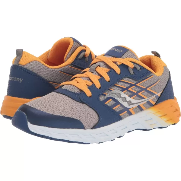 imageSaucony UnisexChild Wind 20 SneakerNavyGold
