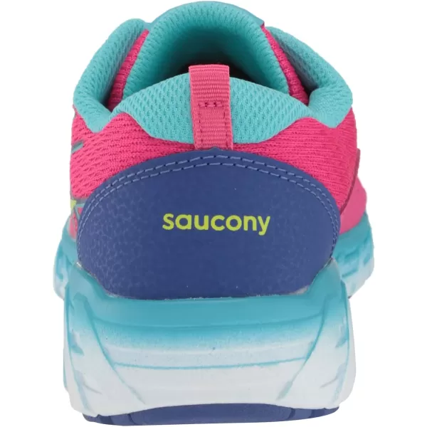 imageSaucony UnisexChild Wind 20 SneakerPinkBlueGrey