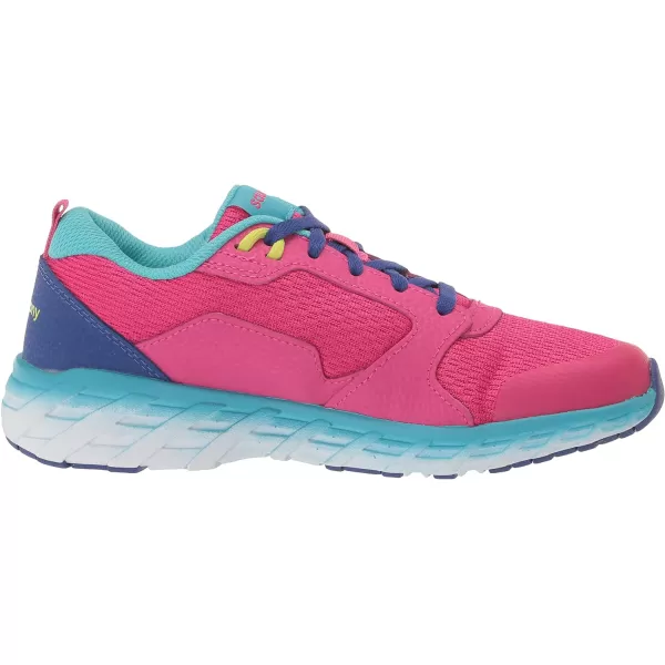 imageSaucony UnisexChild Wind 20 SneakerPinkBlueGrey