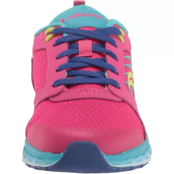imageSaucony UnisexChild Wind 20 SneakerPinkBlueGrey