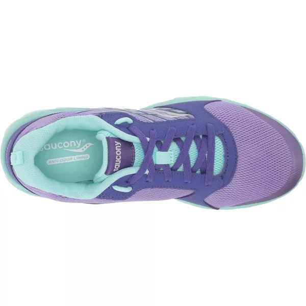 imageSaucony UnisexChild Wind 20 SneakerPurpleTurq