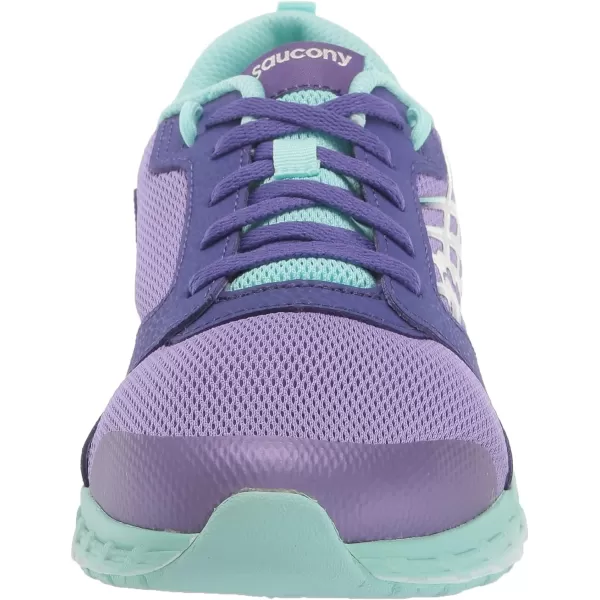imageSaucony UnisexChild Wind 20 SneakerPurpleTurq