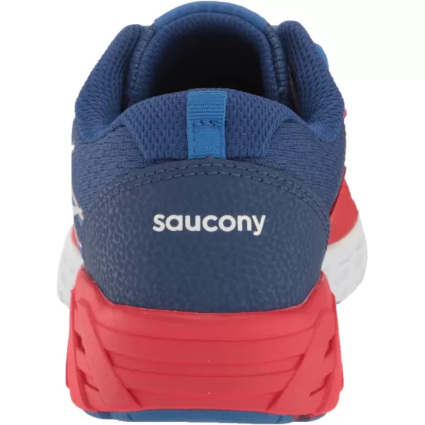 imageSaucony UnisexChild Wind 20 SneakerRedBlue