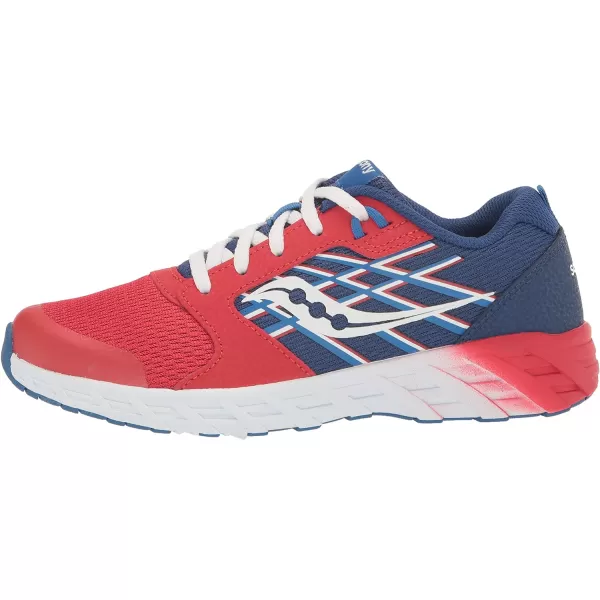 imageSaucony UnisexChild Wind 20 SneakerRedBlue