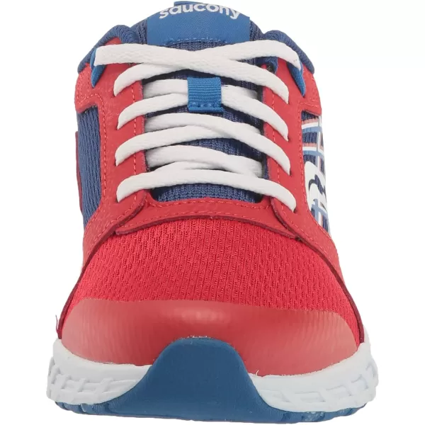 imageSaucony UnisexChild Wind 20 SneakerRedBlue