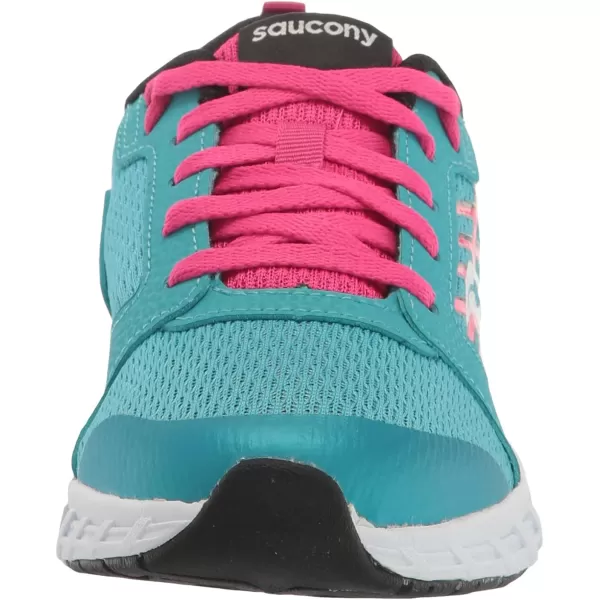 imageSaucony UnisexChild Wind 20 SneakerTurqPinkBlack