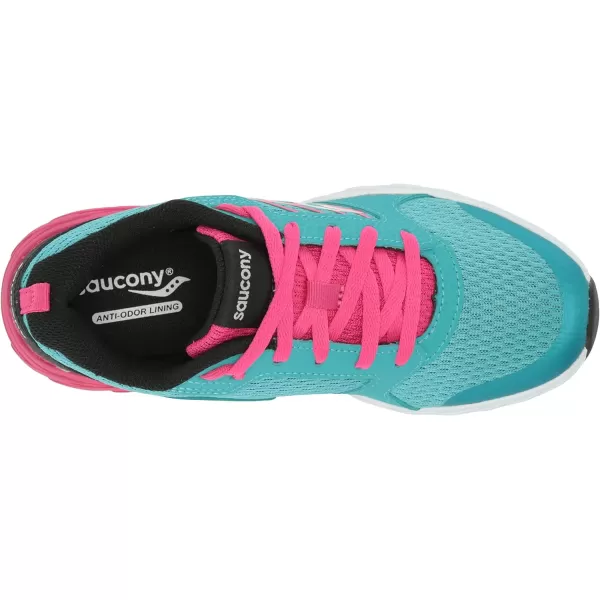 imageSaucony UnisexChild Wind 20 SneakerTurqPinkBlack