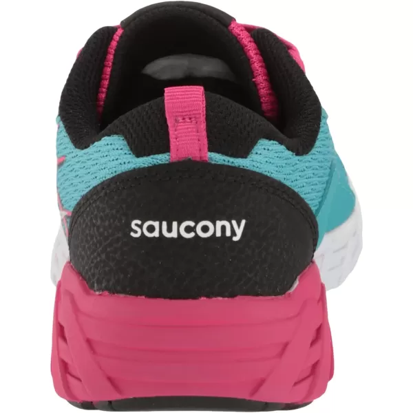 imageSaucony UnisexChild Wind 20 SneakerTurqPinkBlack