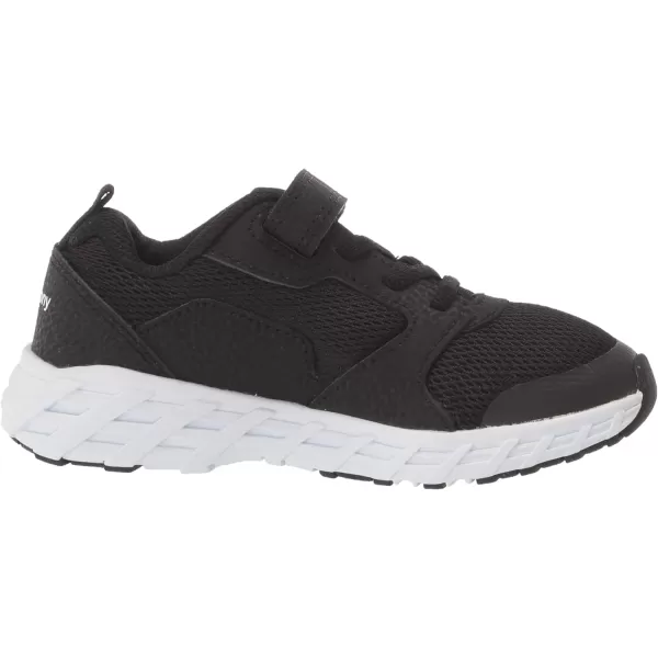 imageSaucony UnisexChild Wind Alternative Closure 20 Running ShoeBlackWhite