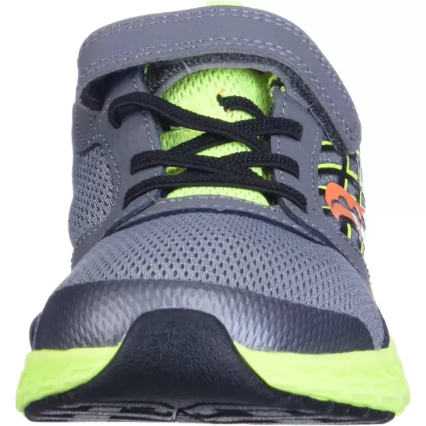 imageSaucony UnisexChild Wind Alternative Closure 20 Running ShoeGreyCitronOrange