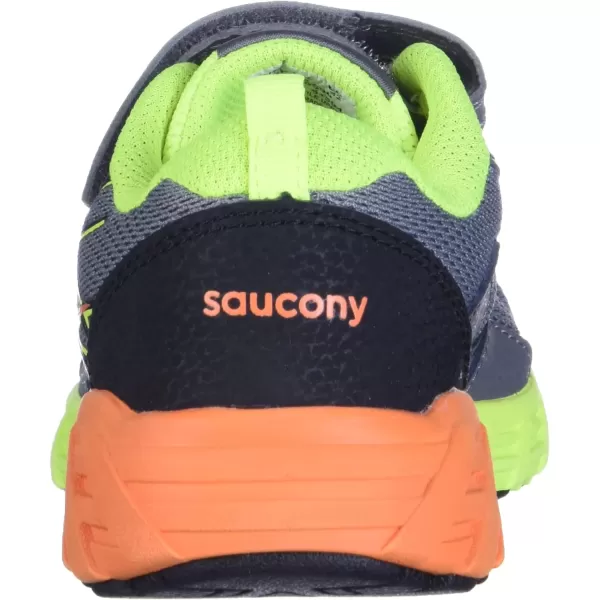 imageSaucony UnisexChild Wind Alternative Closure 20 Running ShoeGreyCitronOrange
