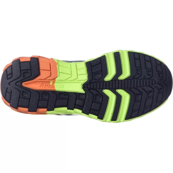 imageSaucony UnisexChild Wind Alternative Closure 20 Running ShoeGreyCitronOrange