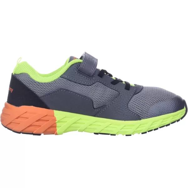 imageSaucony UnisexChild Wind Alternative Closure 20 Running ShoeGreyCitronOrange