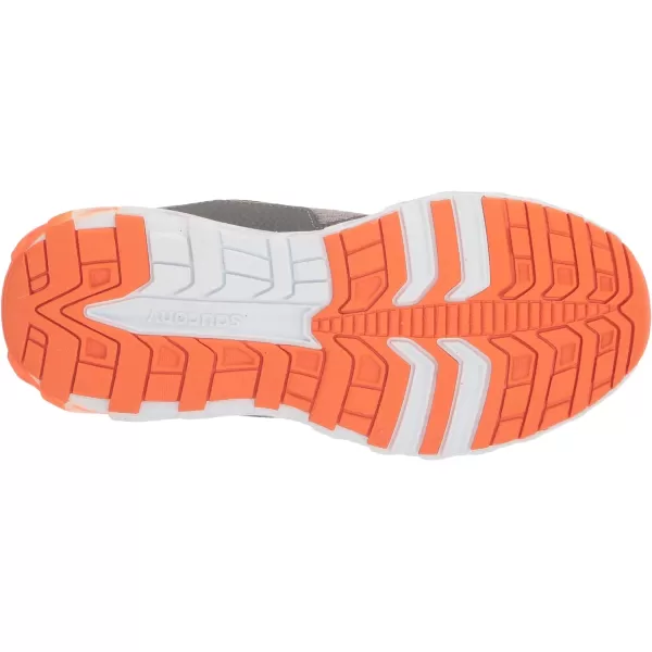 imageSaucony UnisexChild Wind Alternative Closure 20 Running ShoeGreyOrange