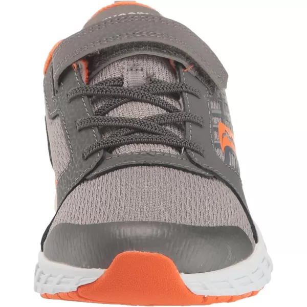 imageSaucony UnisexChild Wind Alternative Closure 20 Running ShoeGreyOrange